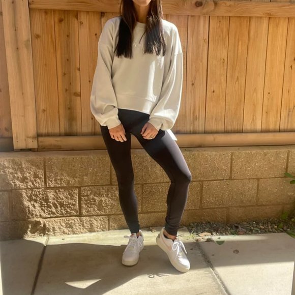 Lululemon Softstreme Perfectly Oversized Cropped Crew - multiple colors availabl - Picture 2 of 2